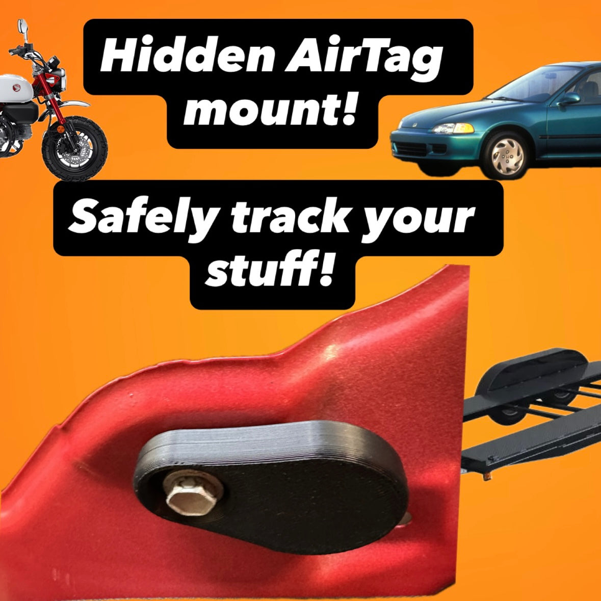 Hidden AirTag Mount (2pc)