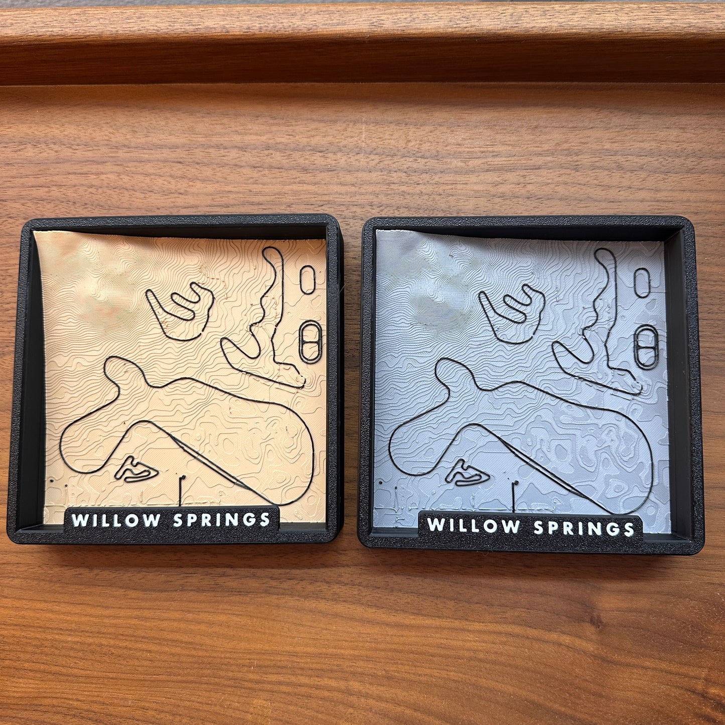 3D Track Map - Wall/Desk Art (Multiple Tracks, Willow Springs, Buttonwillow)