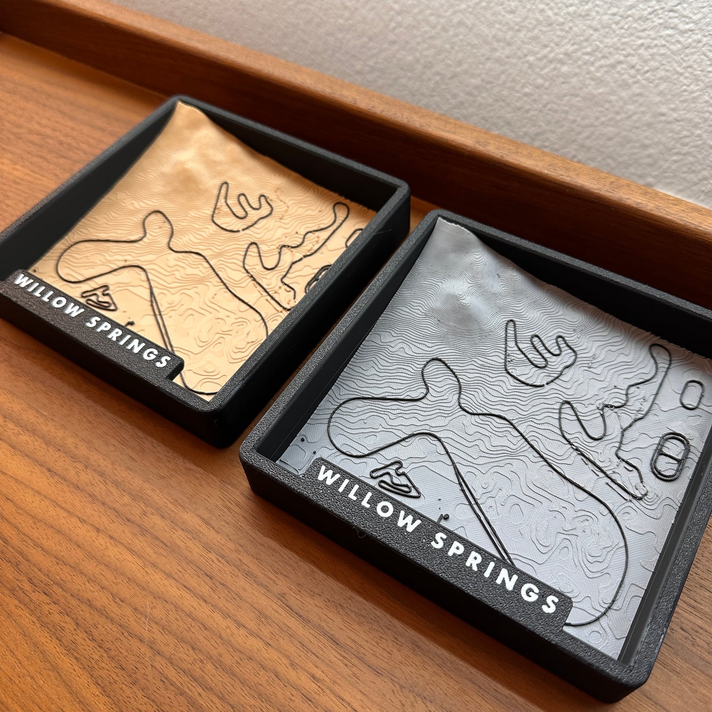 3D Track Map - Wall/Desk Art (Multiple Tracks, Willow Springs, Buttonwillow)