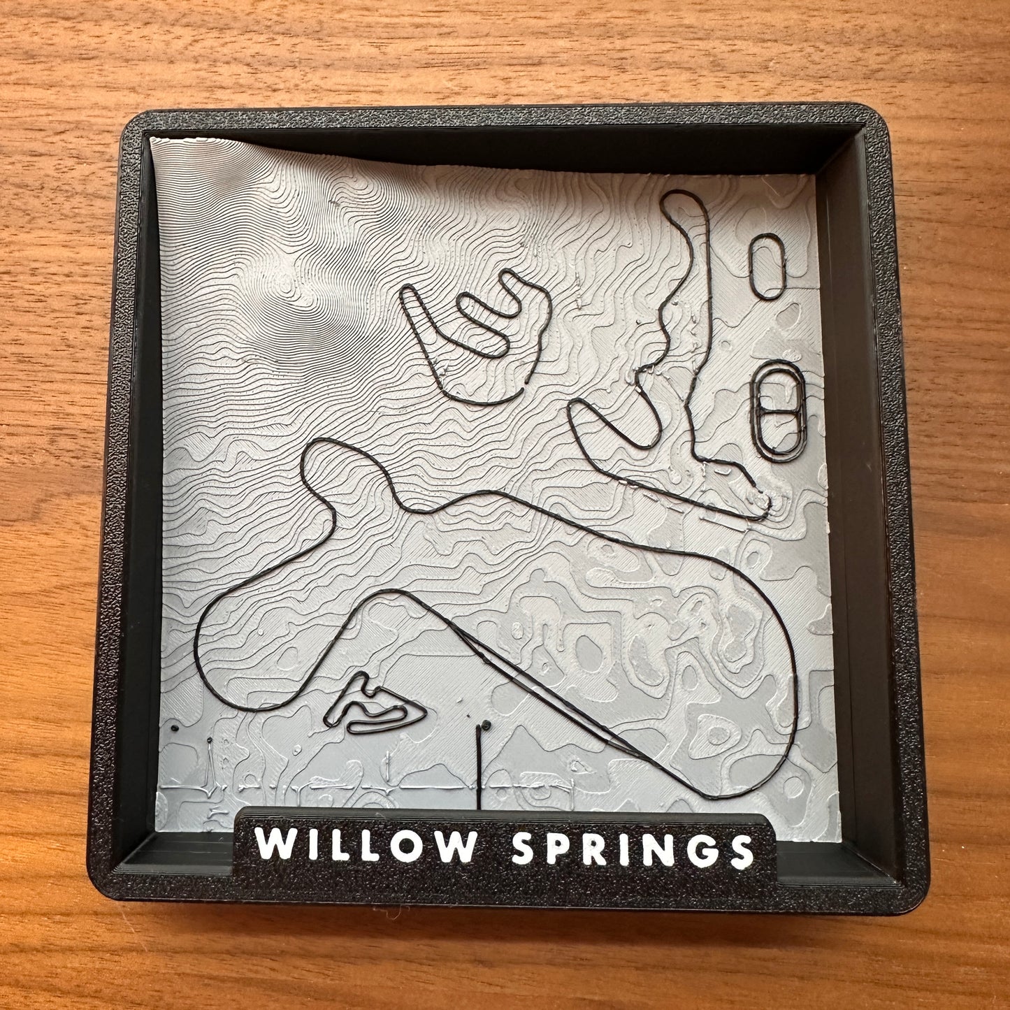 3D Track Map - Wall/Desk Art (Multiple Tracks, Willow Springs, Buttonwillow)