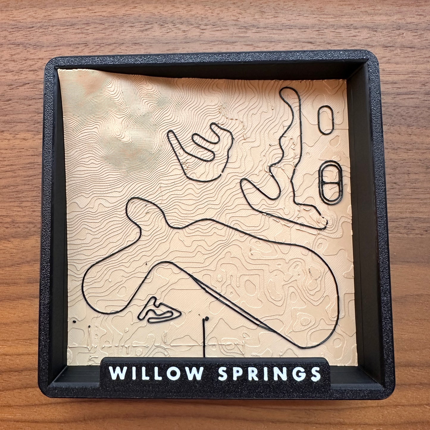 3D Track Map - Wall/Desk Art (Multiple Tracks, Willow Springs, Buttonwillow)