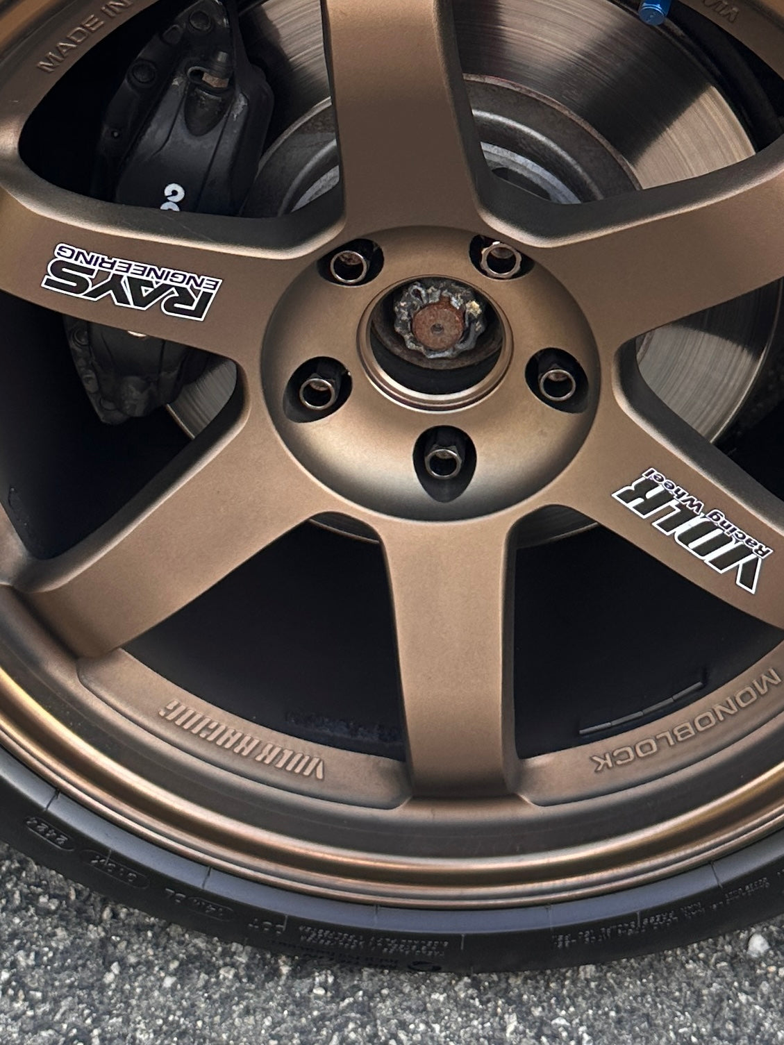 Rays Volk Racing Style Center Caps (Set of 4) - TE37 OG