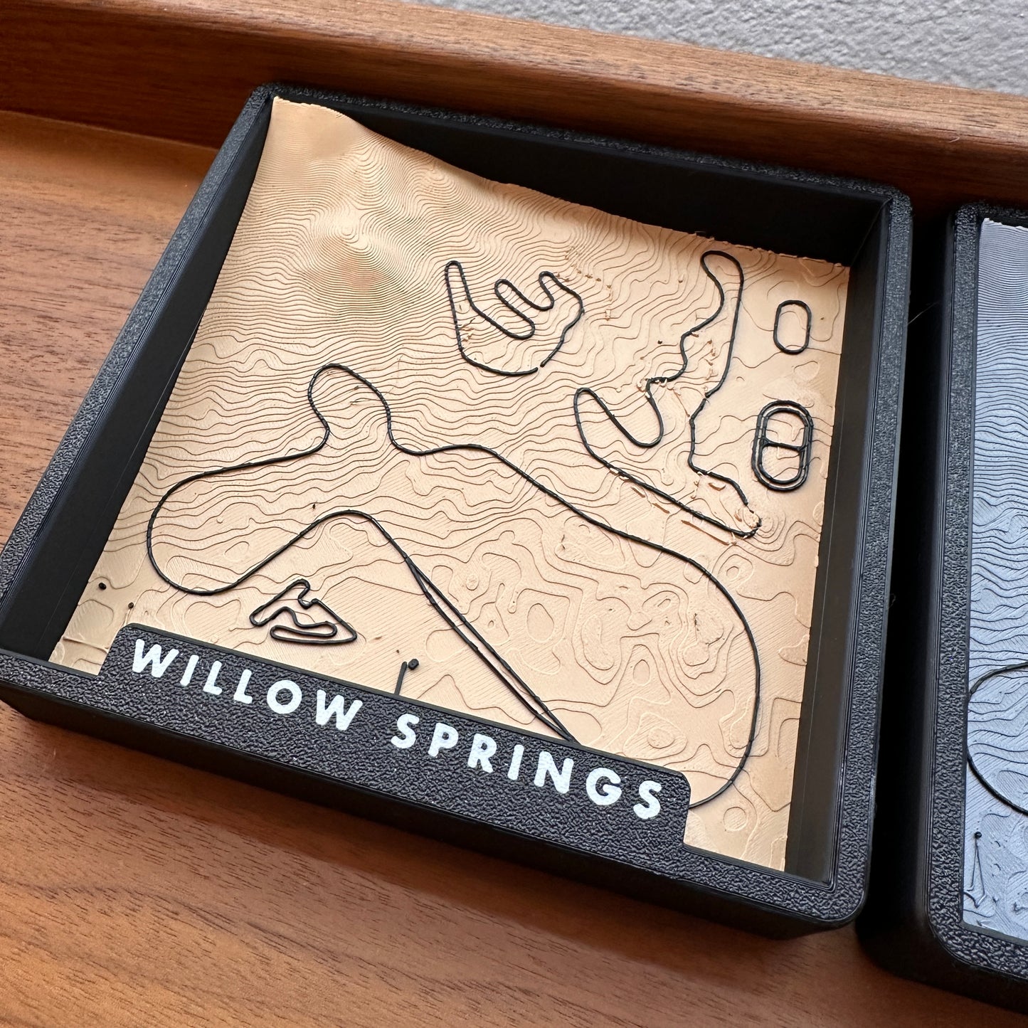 3D Track Map - Wall/Desk Art (Multiple Tracks, Willow Springs, Buttonwillow)