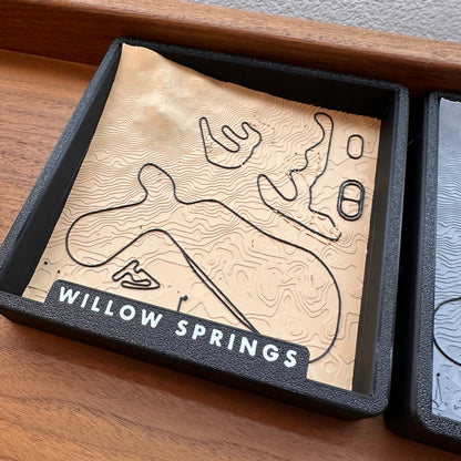 3D Track Map - Wall/Desk Art (Multiple Tracks, Willow Springs, Buttonwillow)