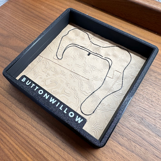 3D Track Map - Wall/Desk Art (Multiple Tracks, Willow Springs, Buttonwillow)