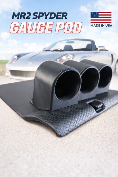 Triple 52mm Gauge Pod for Toyota MR2 Spyder / MR-S ZZW30 (2000–05)