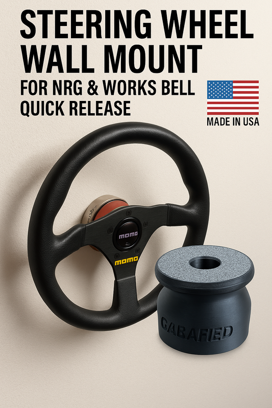 Steering Wheel Wall Mount – Fits NRG & Works Bell Quick Release Hubs