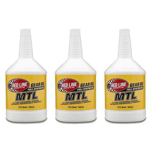 Red Line MTL 75W80 GL-4 Synthetic Manual Transmission Fluid – 3 Quarts